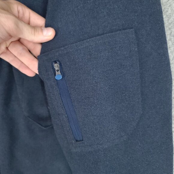 Merrell Jacket Mens Large Opti Warm Parka Coat Hooded Full Zip Blue - Picture 3 of 16